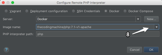 Debug docker server for phpstorm